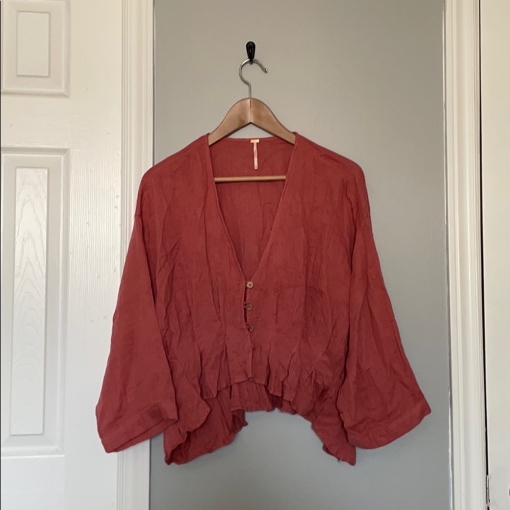 Free People Cotton Gauze top